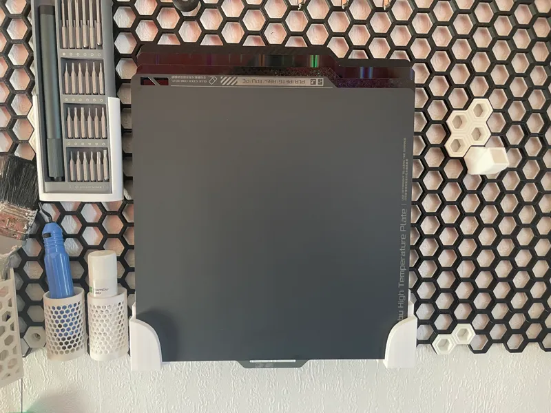 Bambulab Build Plate Storage for Honeycomb Storage Wall