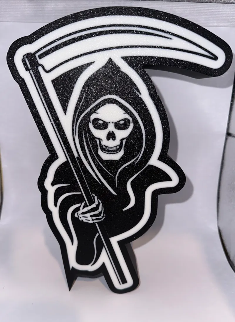 Death Reaper Halloween LED Light Box