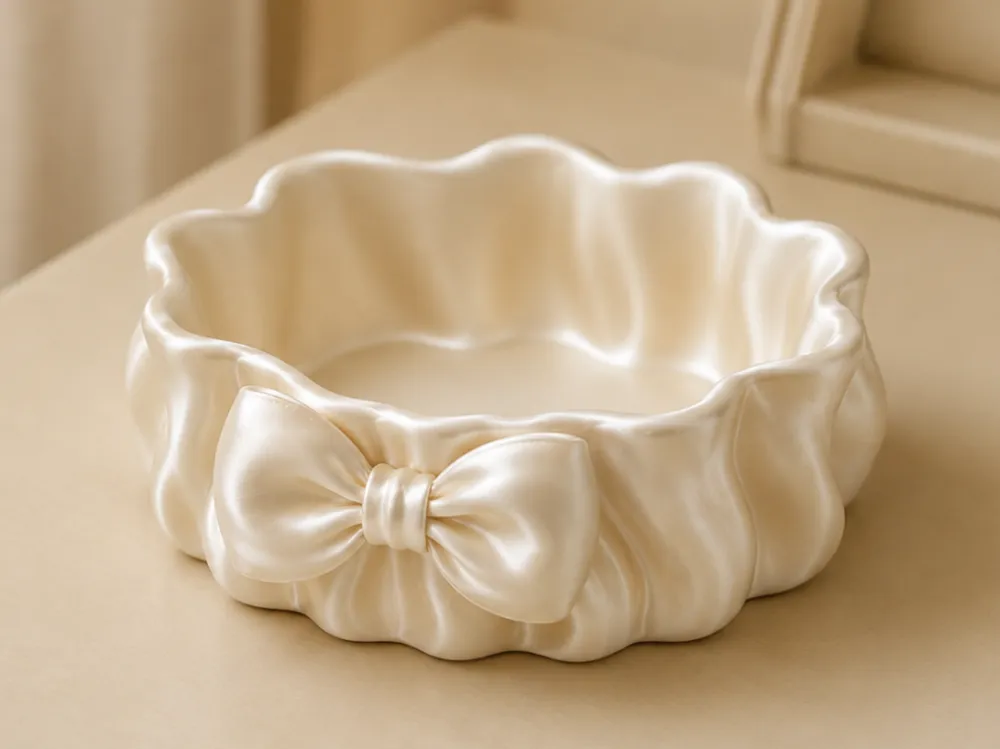 Modelo para impresión 3D: 软褶蝴蝶结首饰盘. Referencia del modelo original.