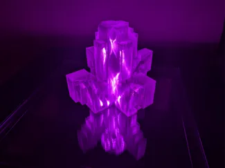 Minecraft Amethyst Crystal Lamp