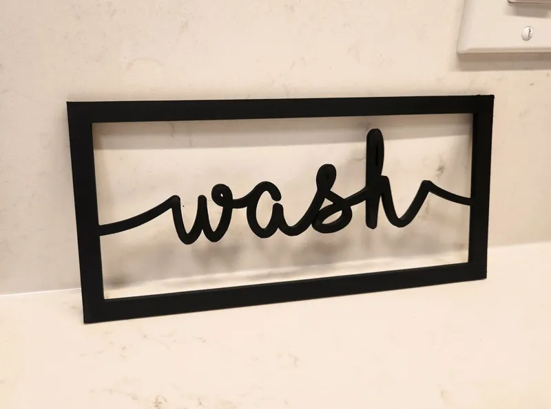 Wash, Dry, Fold - Laundry Room Signs
