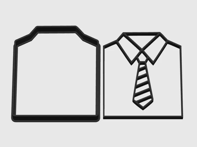 Shirt & Tie Cookie Cutter Set