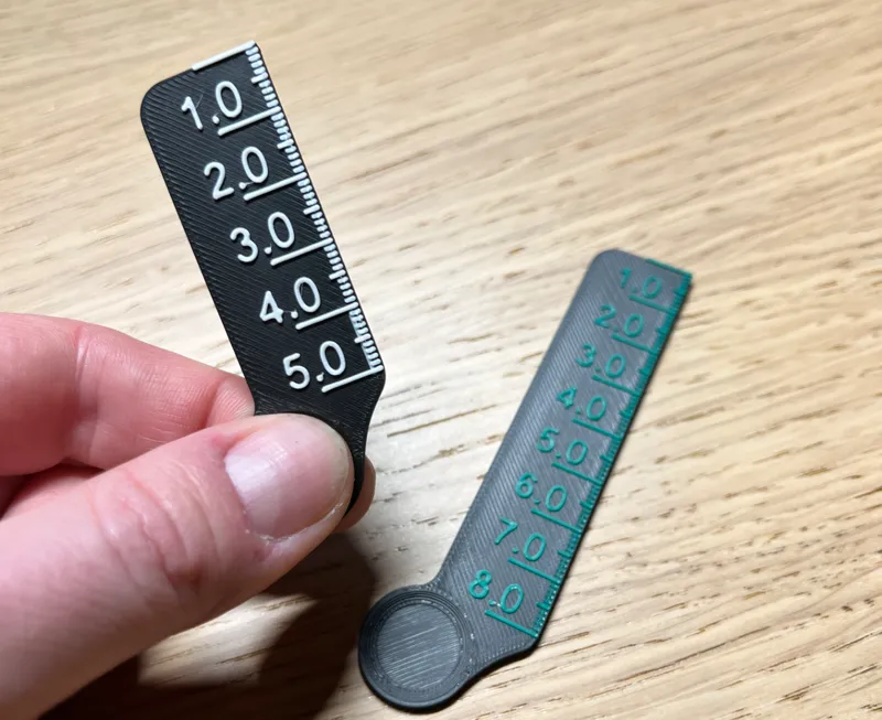Thumb ruler metric