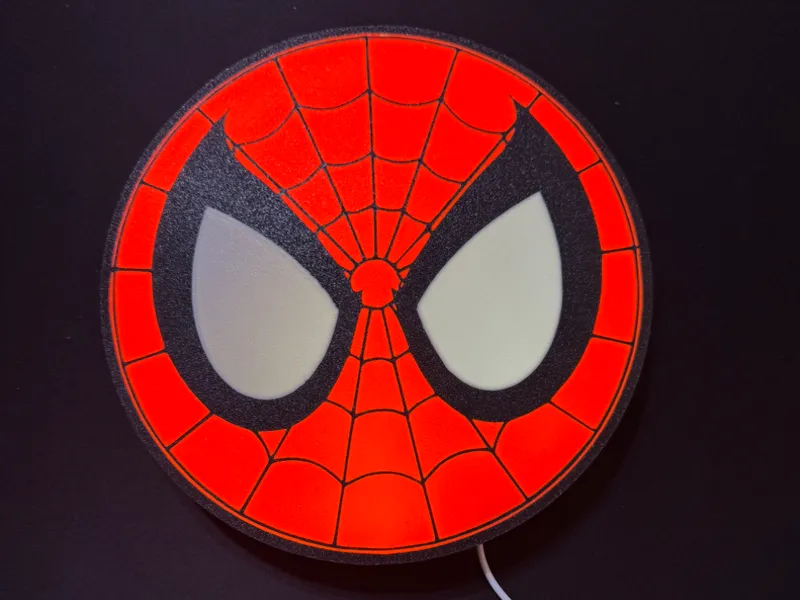 Spiderman Face Lightbox
