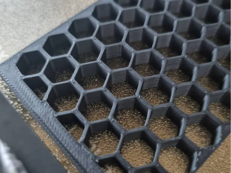 Hexa holes extrude rack mounting plate