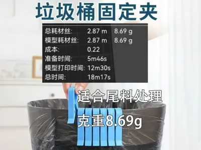 Multipurpose sealing clip / trash can / condiment / snack / filament, etc.