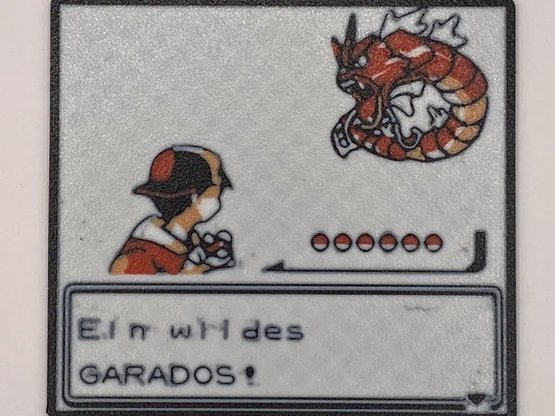 Gameboy Pokemon Gold rotes Garados Bild 