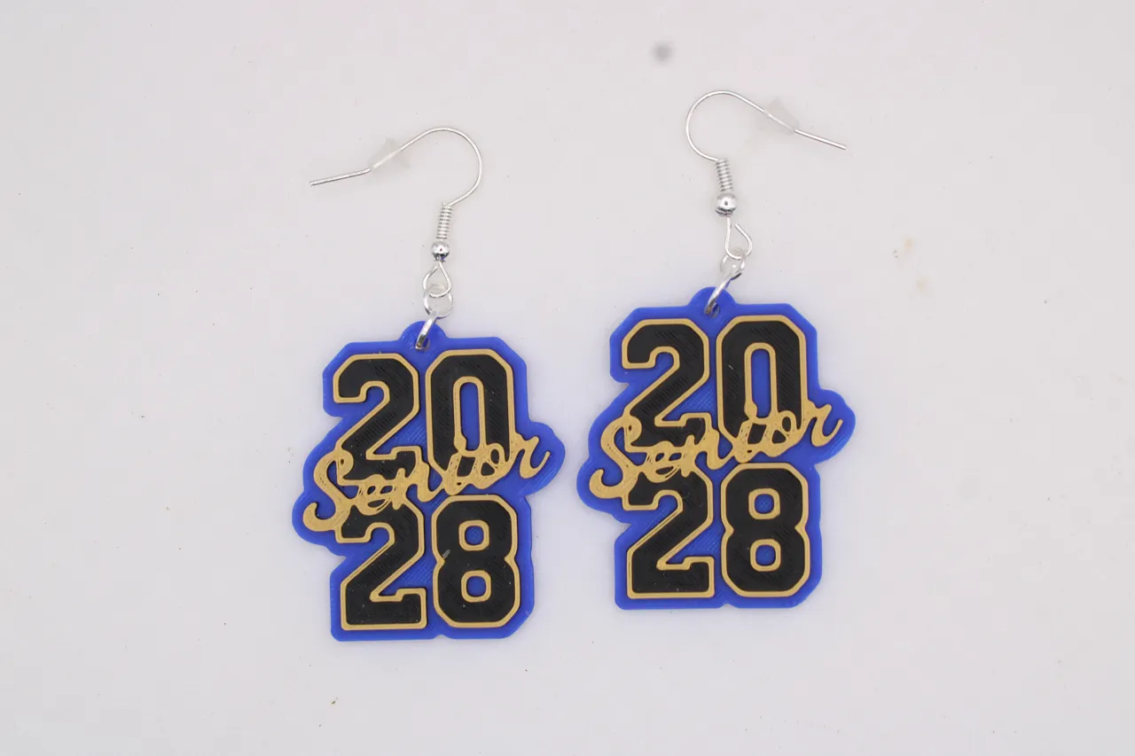 2028 Graduation Earrings view 4
