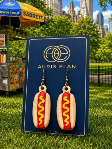 Pendientes: NYC Hot Dog Glizzy Earrings — vista de referencia 2