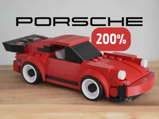 Large 2x Scale Brick Porsche 911