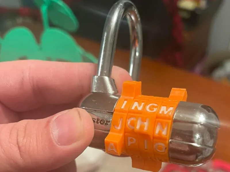 Master Lock Letter Wheels