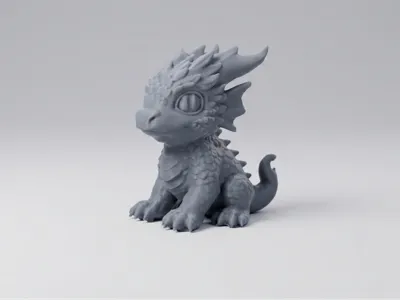 Chibi Crystal Dragon – Cute Baby Monster