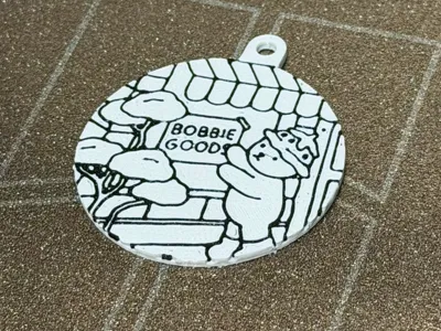 Bobbie Goods Monochromatic Keychain