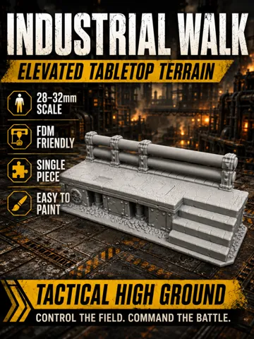Escenografía en miniatura: Industrial Walk – Elevated Tactical Platform — vista de referencia 2