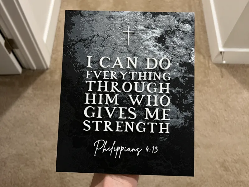 Philippians 4:13 Hueforge Art