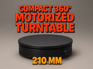 Battery-Powered 360° Turntable