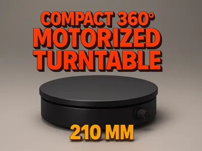 Battery-Powered 360° Turntable