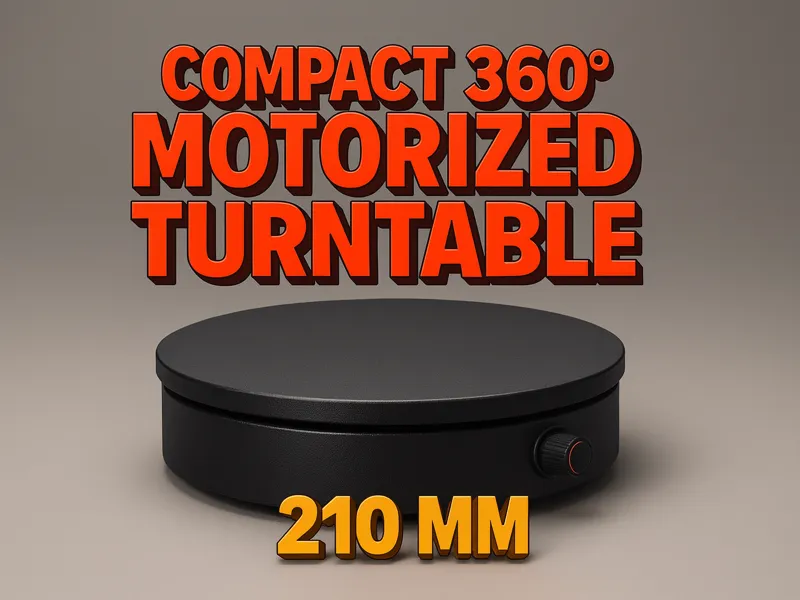 Battery-Powered 360° Turntable