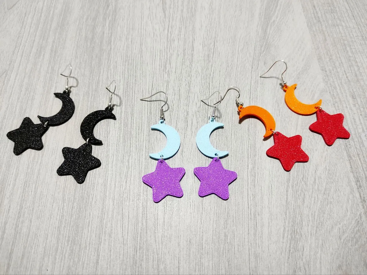 Moon & Star - Earrings view 2