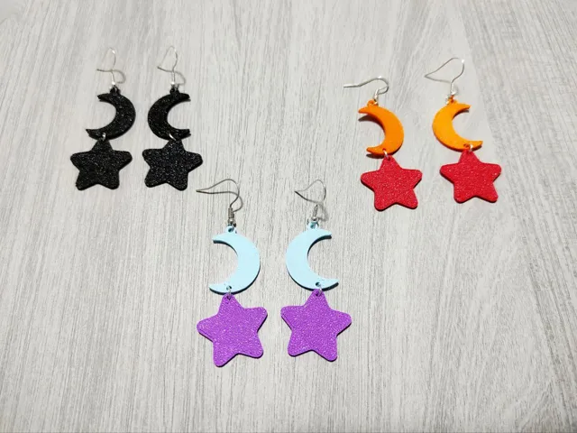 Moon & Star - Earrings