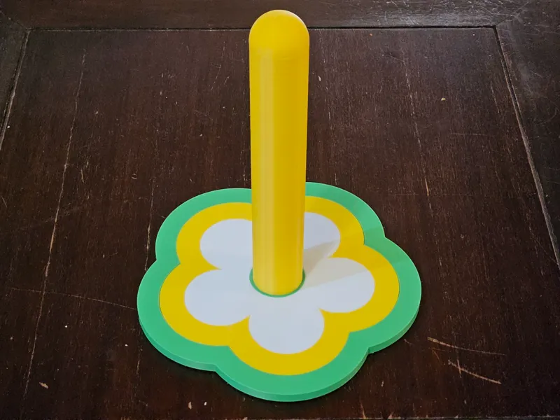 Flower paper towel holder