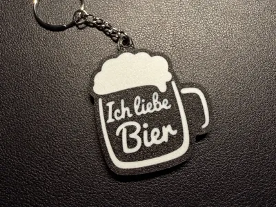 I love beer - keychain