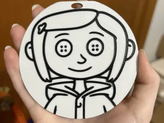 Coraline Ornament and extra Coraline print