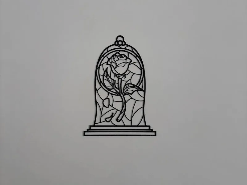 wallart rose Beauty and the Beast
