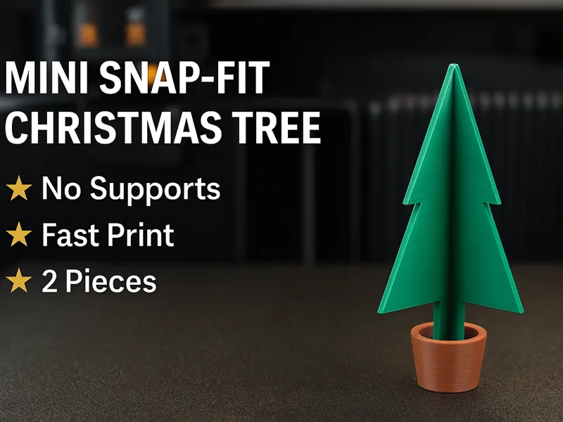 Mini Snap-Fit Christmas Tree