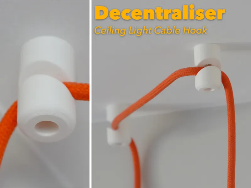 Decentraliser / Light Cable Hook - M4 Screw Mount