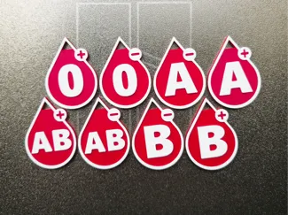 Blood type NFC key chain