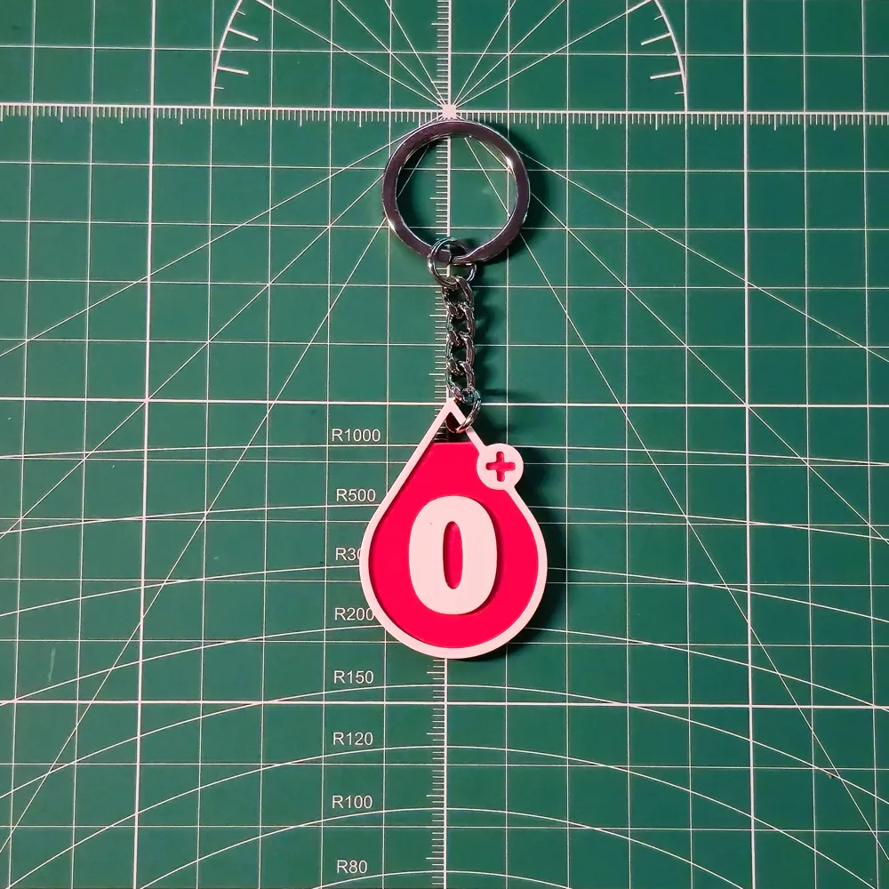 Blood type NFC key chain - Free 3D Print Model - MakerWorld