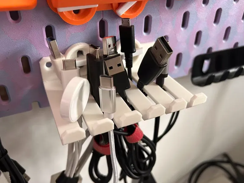 T-Clip Cable Management Comb For IKEA Skadis