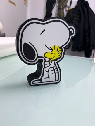 Lightbox Snoopy and Woodstock