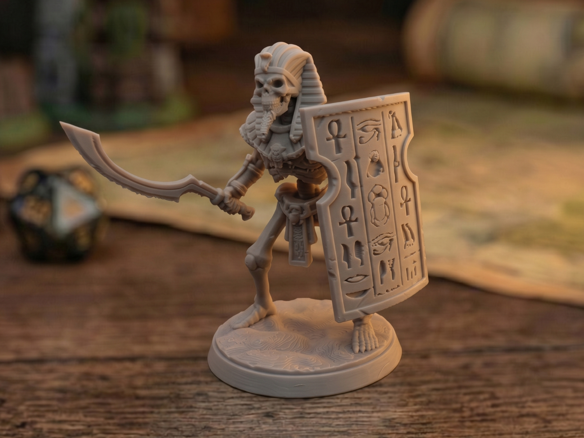 Ancient Tomb Guard - Warrior with Shield (32mm)