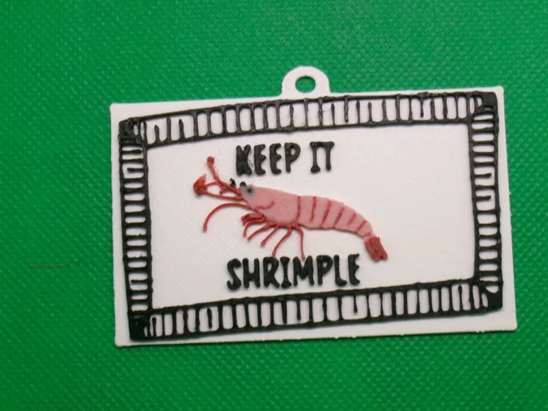 Keep it Shrimple Keychain