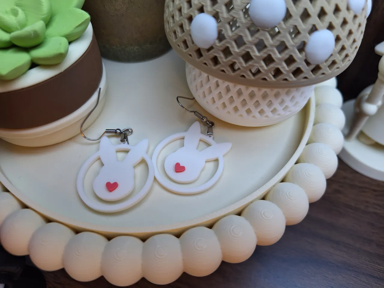 Bunny Hoop Earrings view 2