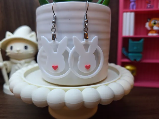 Bunny Hoop Earrings