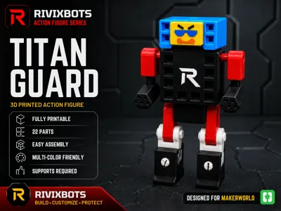 RivixBots XPL-4 "Titan Guard" robot action figure
