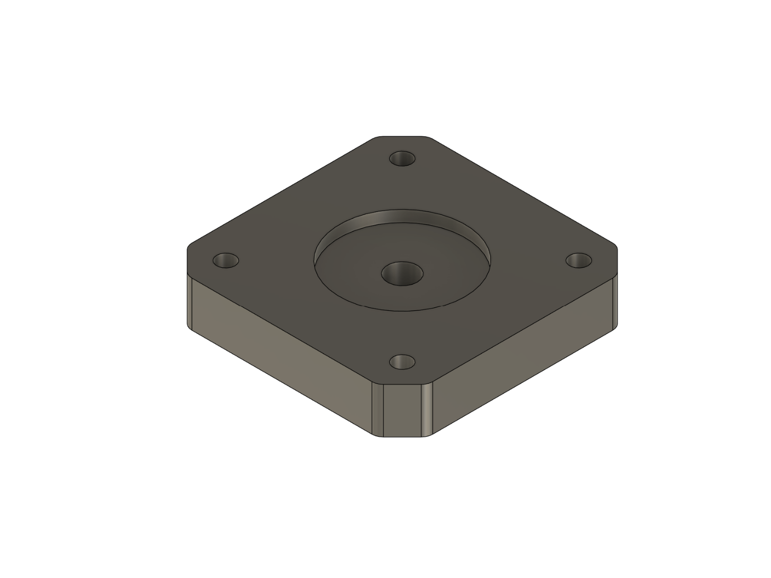 Parametric NEMA Motor Spacer