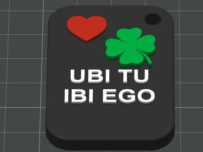 Portachiavi Ubi Tu  Ibi Ego
