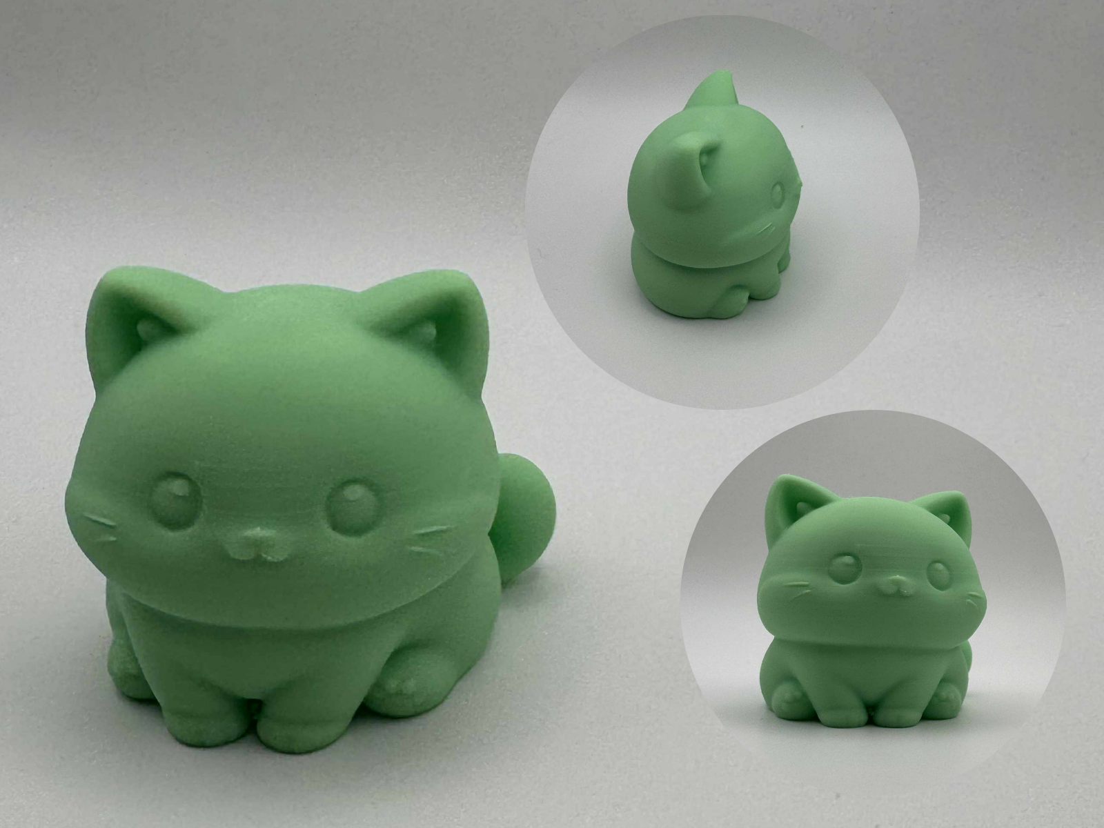 Chonky Kitten – cute sitting cat figurine