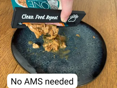 Cat Food Pouch Scraper – No Waste | No AMS