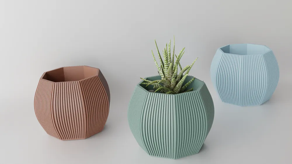 STL file of flower pot for succulent - Free 3D Print Model - MakerWorld