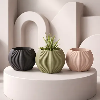3Dプリント 多肉植物用植木鉢のSTLファイル - 無料3Dモデル -MakerWorld