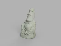Statuette Moaï Bouddha — photo 1
