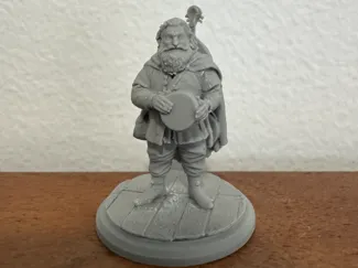 TTRPG Miniature: Dwarf Bard