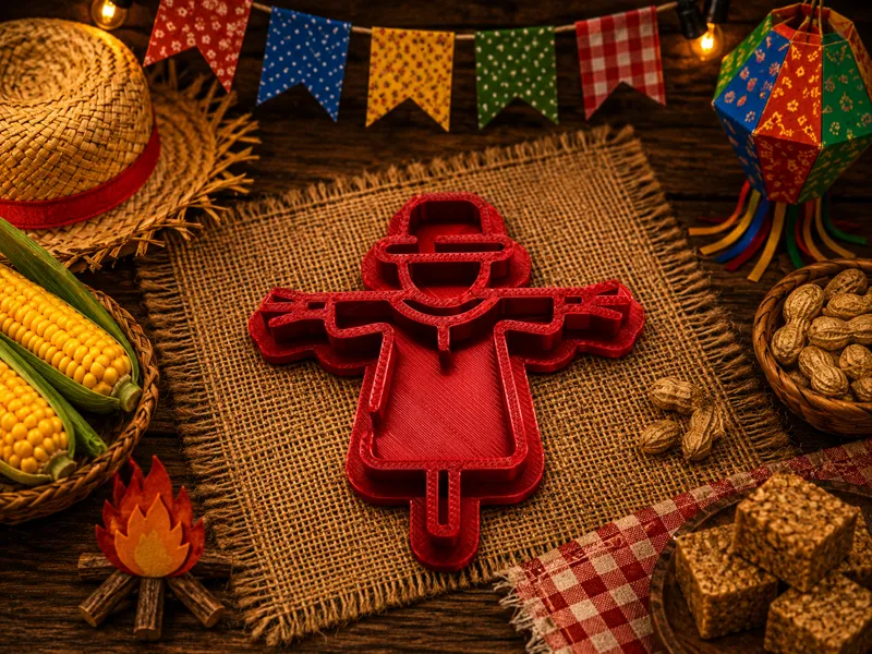 Cortador Biscoito Festa Junina Espantalho