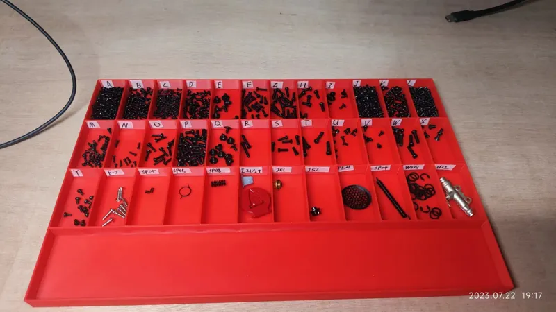 零件盒 开放式螺丝盒 Parts box, open screw box