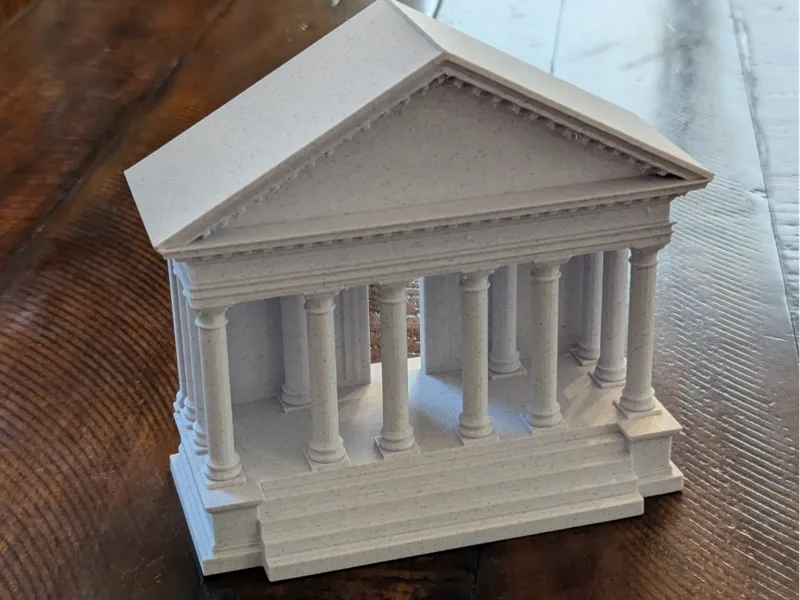 Roman Temple Bookend